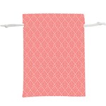 A Red And White Background With A Pattern Lightweight Drawstring Pouch (XL)