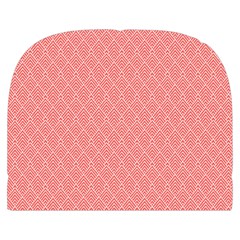 A Red And White Background With A Pattern Make Up Case (Small) from ArtsNow.com Front