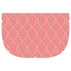 A Red And White Background With A Pattern Make Up Case (Large) from ArtsNow.com Side Right