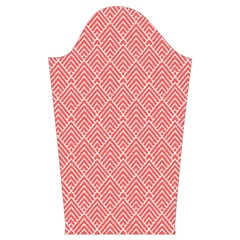 A Red And White Background With A Pattern Kids  Long Sleeve Velvet Lounge Robe from ArtsNow.com Sleeve Left