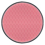 A Red And White Background With A Pattern Wireless Fast Charger(Black)