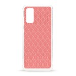 A Red And White Background With A Pattern Samsung Galaxy S20 6.2 Inch TPU UV Case