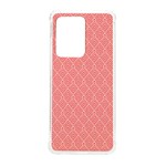 A Red And White Background With A Pattern Samsung Galaxy S20 Ultra 6.9 Inch TPU UV Case