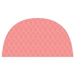 A Red And White Background With A Pattern Anti Scalding Pot Cap