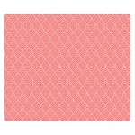 A Red And White Background With A Pattern Premium Plush Fleece Blanket (Small)