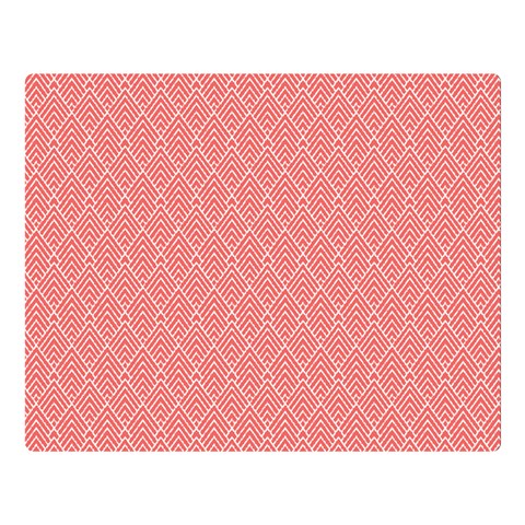 A Red And White Background With A Pattern Premium Plush Fleece Blanket (Large) from ArtsNow.com 80 x60  Blanket Front