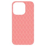 A Red And White Background With A Pattern iPhone 14 Pro Black UV Print Case