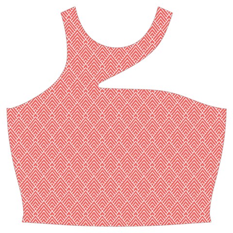 A Red And White Background With A Pattern Cut Out Top from ArtsNow.com Front