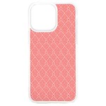 A Red And White Background With A Pattern iPhone 15 Plus TPU UV Print Case