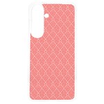 A Red And White Background With A Pattern Samsung Galaxy S24 6.2 Inch TPU UV Case