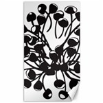 A Black And White Picture Of A Bunch Of Flowers Canvas 40  x 72 