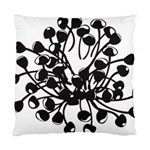 A Black And White Picture Of A Bunch Of Flowers Standard Cushion Case (One Side)