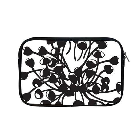 A Black And White Picture Of A Bunch Of Flowers Apple MacBook Pro 13  Zipper Case from ArtsNow.com Front