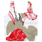 A Design Of A Red Flower On A White Background Full Print Recycle Bag (XXXL)