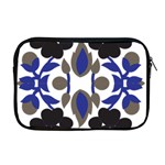 A Design Of A Blue And Black Flower Apple MacBook Pro 17  Zipper Case