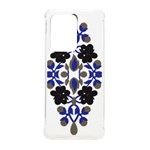 A Design Of A Blue And Black Flower Samsung Galaxy S20 Ultra 6.9 Inch TPU UV Case