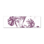 A Drawing Of A Plant With Purple Flowers Sticker (Bumper)