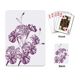 A Drawing Of A Plant With Purple Flowers Playing Cards Single Design (Rectangle)