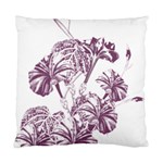 A Drawing Of A Plant With Purple Flowers Standard Cushion Case (One Side)