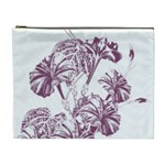 A Drawing Of A Plant With Purple Flowers Cosmetic Bag (XL)