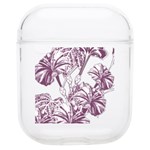 A Drawing Of A Plant With Purple Flowers Soft TPU AirPods 1/2 Case