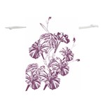 A Drawing Of A Plant With Purple Flowers Lightweight Drawstring Pouch (L)