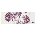 A Drawing Of A Plant With Purple Flowers Banner and Sign 12  x 4 