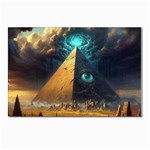 Mystic Blue Pyramid Art Postcards 5  x 7  (Pkg of 10)