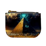 Mystic Blue Pyramid Art Mini Coin Purse