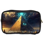 Mystic Blue Pyramid Art Toiletries Bag (Two Sides)