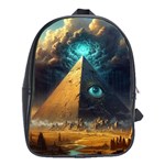 Mystic Blue Pyramid Art School Bag (XL)