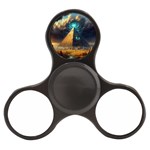 Mystic Blue Pyramid Art Finger Spinner