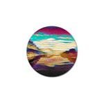 Vibrant Sunset Over Serene Lake Golf Ball Marker (10 pack)