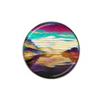 Vibrant Sunset Over Serene Lake Hat Clip Ball Marker (10 pack)