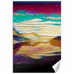 Vibrant Sunset Over Serene Lake Canvas 24  x 36 