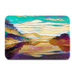 Vibrant Sunset Over Serene Lake Plate Mats