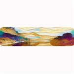 Vibrant Sunset Over Serene Lake Large Bar Mat