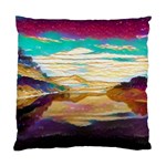 Vibrant Sunset Over Serene Lake Standard Cushion Case (Two Sides)