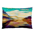 Vibrant Sunset Over Serene Lake Pillow Case