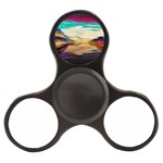 Vibrant Sunset Over Serene Lake Finger Spinner