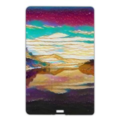 Vibrant Sunset Over Serene Lake Name Card Style USB Flash Drive from ArtsNow.com Front