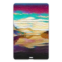 Vibrant Sunset Over Serene Lake Name Card Style USB Flash Drive from ArtsNow.com Back