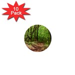 Peaceful Green Forest Walk 1  Mini Buttons (10 pack) 