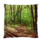 Peaceful Green Forest Walk Standard Cushion Case (Two Sides)