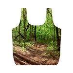 Peaceful Green Forest Walk Full Print Recycle Bag (M)