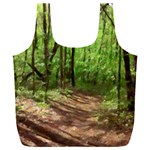 Peaceful Green Forest Walk Full Print Recycle Bag (XXXL)