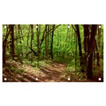 Peaceful Green Forest Walk Banner and Sign 7  x 4 