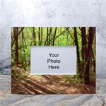 Peaceful Green Forest Walk White Tabletop Photo Frame 4 x6 