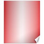 A Red And White Background With Small White Dots Canvas 20  x 24 