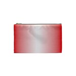 A Red And White Background With Small White Dots Cosmetic Bag (Small)